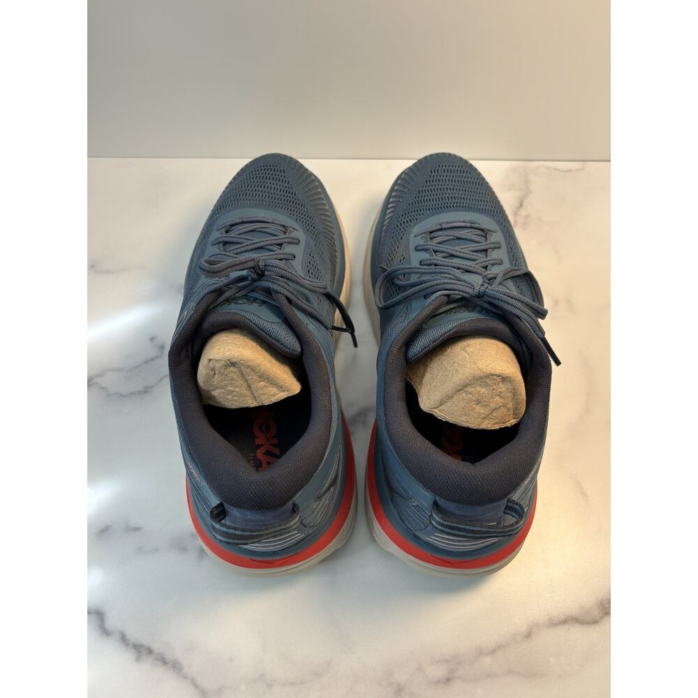 Hoka One One Bondi 7 Mens Sz 10.5 Wide Blue Running Sneakers 1110530 - Picture 6 of 12